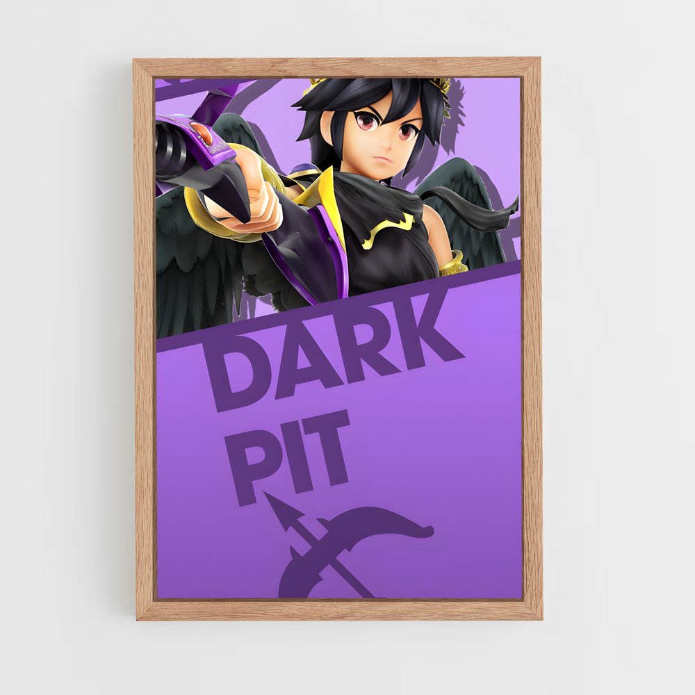 Poster Dark de pit – affiche Super Smash Bros (vue 4)